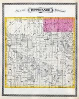 Tippecanoe Township, Flat Belly Reserve, Barbees Lake, Webster, Boydston Lake, Grassy Creek, Shoe Lake, Kosciusko County 1879